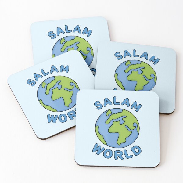 Artikelvorschau, Salam-Welt, Planet Erde - Blau entworfen und verkauft von agoodworddesign.