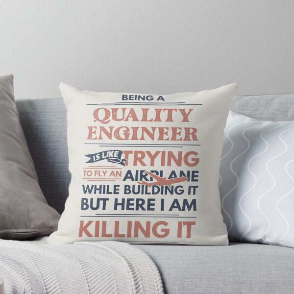Item preview, Being A Quality Engineer Is Like Trying To Fly An Airplane While Building It But Here I Am Killing It Funny Gift idea Quality Engineer designed and sold by Mmmm3344.