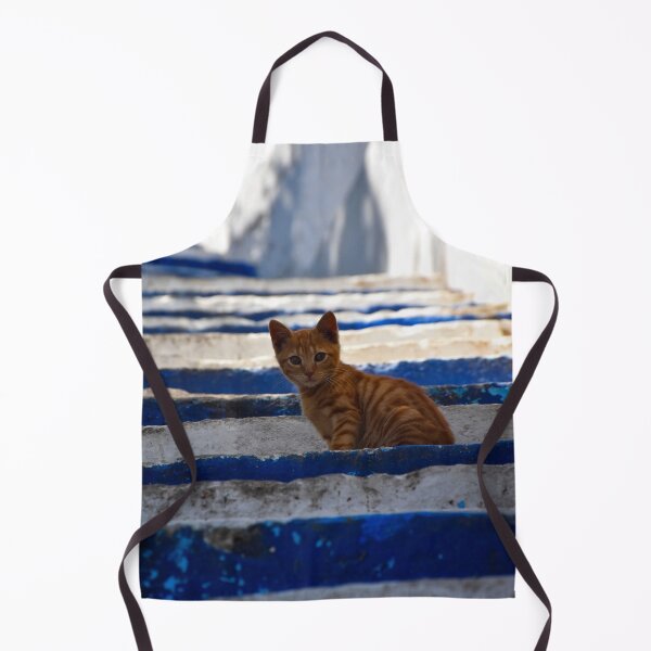 Item preview, Orange baby cat on stairs 2 | wildlife photography designed and sold by Mii-pics.