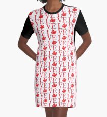 Canadian Love Affair Graphic T-Shirt Dress