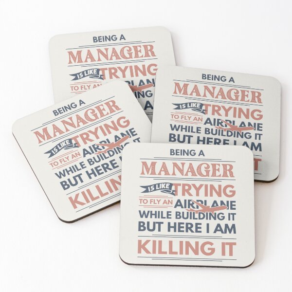 Item preview, Being A Manager Is Like Trying To Fly An Airplane While Building It But Here I Am Killing It Funny Gift idea Manager designed and sold by Mmmm3344.