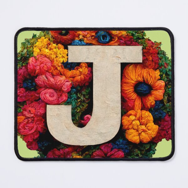 Item preview, The Letter J made of Flowers designed and sold by Rain-Check.