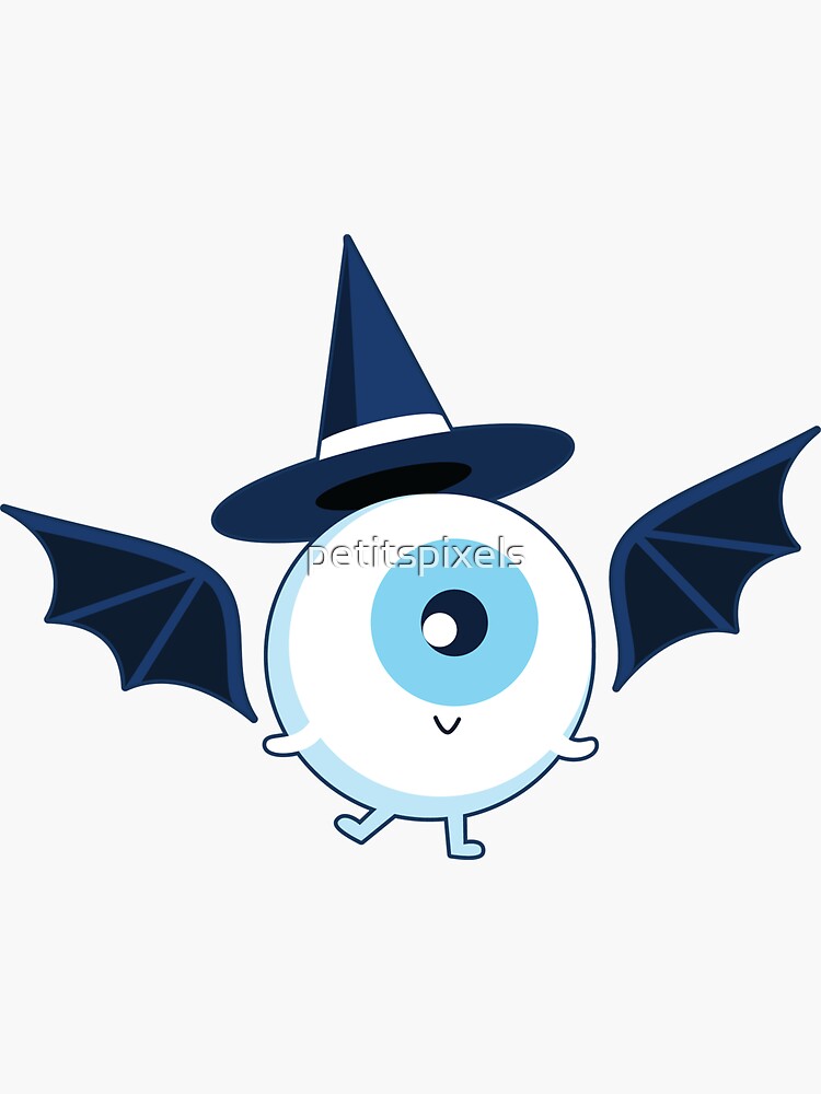 Thumbnail 3 of 3, Sticker, Evil eyes dancing designed and sold by petitspixels.