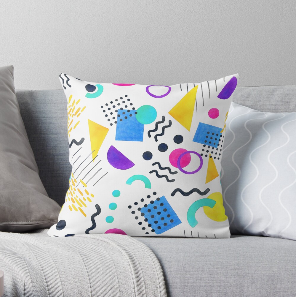 Memphis style Throw Pillow