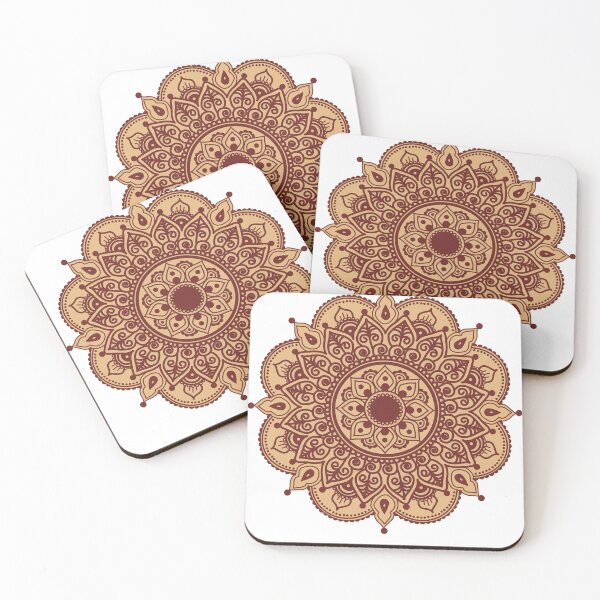 Item preview, mandala (gold and maroon) designed and sold by mahimam13.
