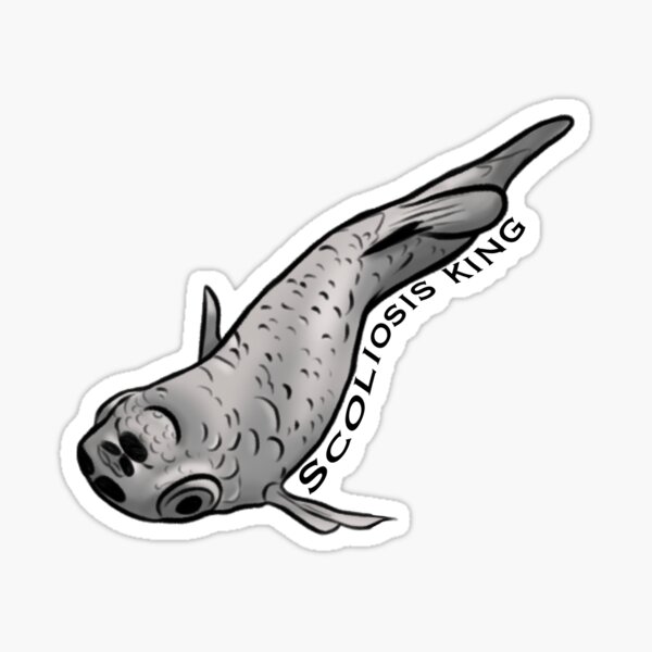 "Scoliosis King" Sticker for Sale by sydneyschaos Redbubble