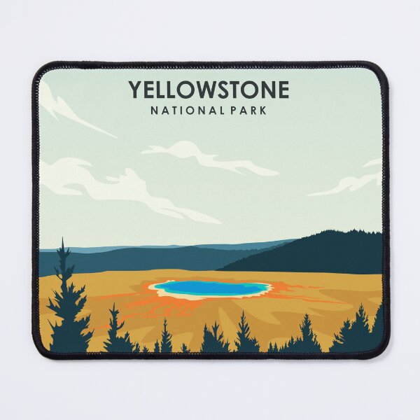 Item preview, Yellowstone National Park Human Made Travel Poster designed and sold by Stadify.