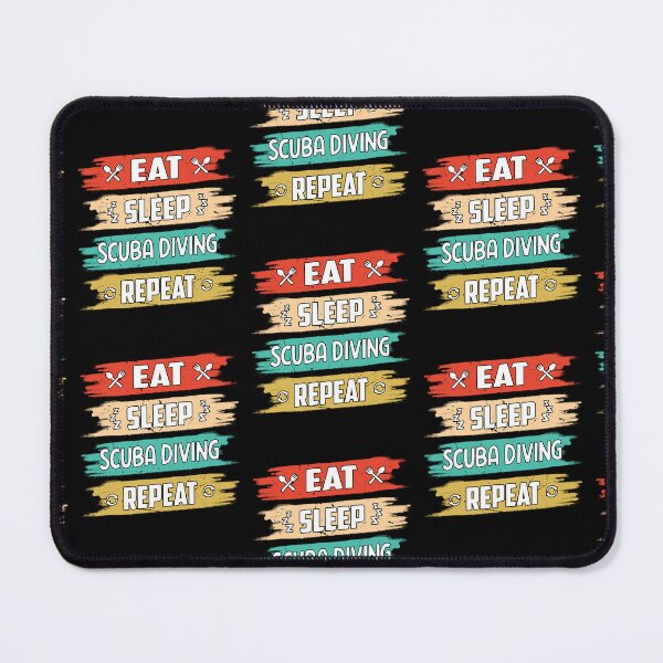 Item preview, Funny Scuba Diving Eat Sleep Scuba Diving Repeat designed and sold by RomanStowell.