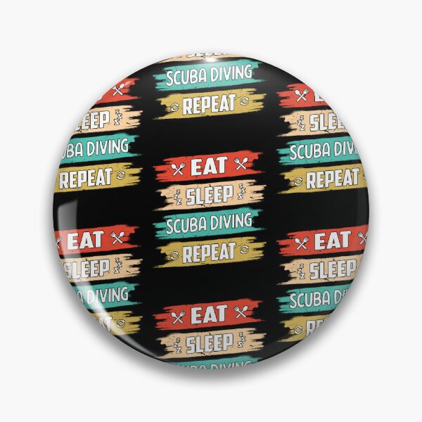 Item preview, Funny Scuba Diving Eat Sleep Scuba Diving Repeat designed and sold by RomanStowell.