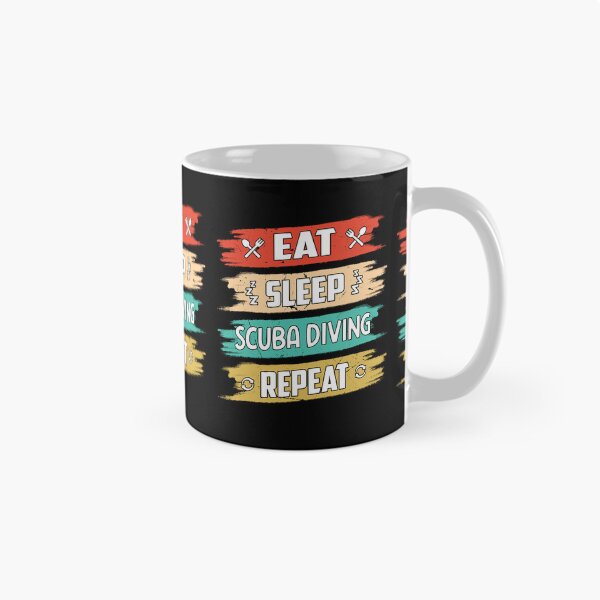 Item preview, Funny Scuba Diving Eat Sleep Scuba Diving Repeat designed and sold by RomanStowell.