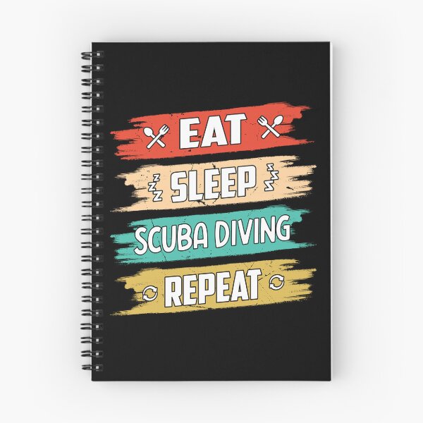 Item preview, Funny Scuba Diving Eat Sleep Scuba Diving Repeat designed and sold by RomanStowell.