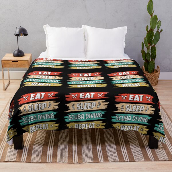Item preview, Funny Scuba Diving Eat Sleep Scuba Diving Repeat designed and sold by RomanStowell.