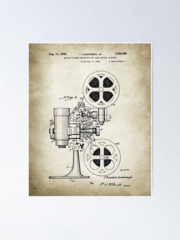 Alternate view of Movie Projector Poster