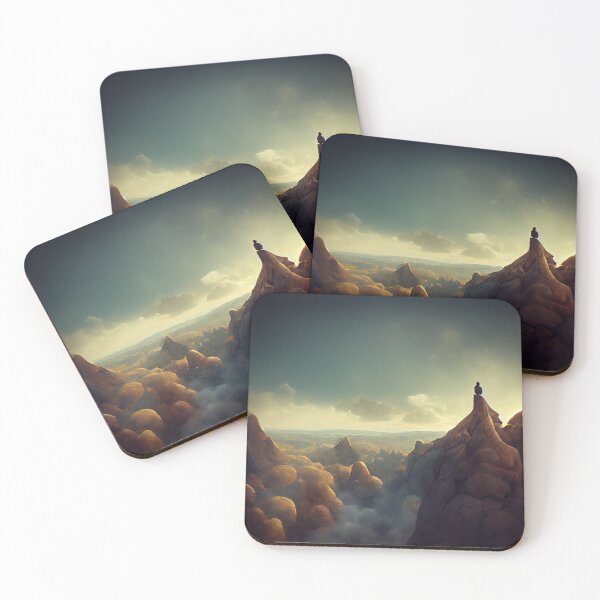 Item preview, Contemplation on the Mountainside | AI Generated Art designed and sold by WillowridgeRKR.