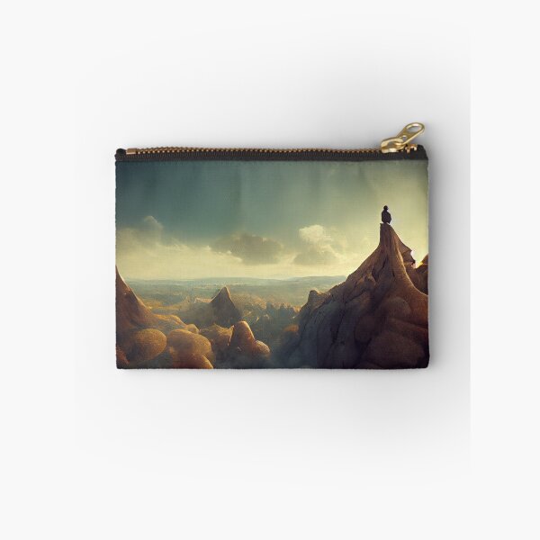 Item preview, Contemplation on the Mountainside | AI Generated Art designed and sold by WillowridgeRKR.