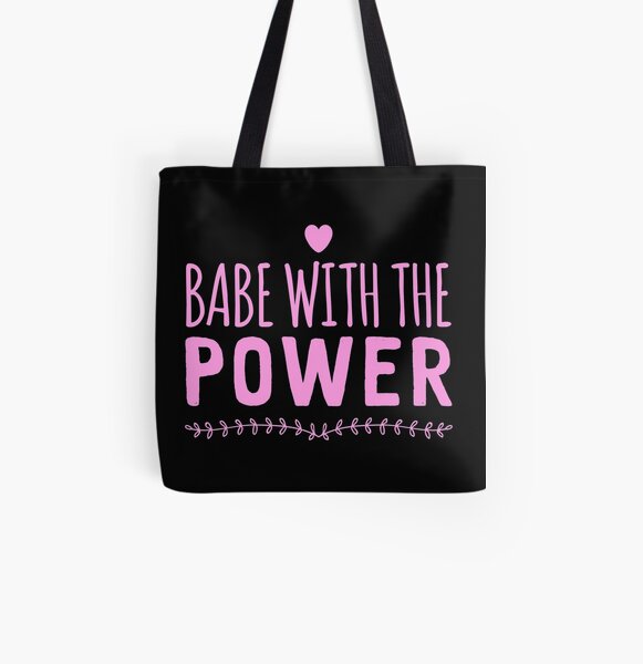 Babe with the Power Labyrinth inspired Cotton Tote Bag Bowie crystal hand printed accessory