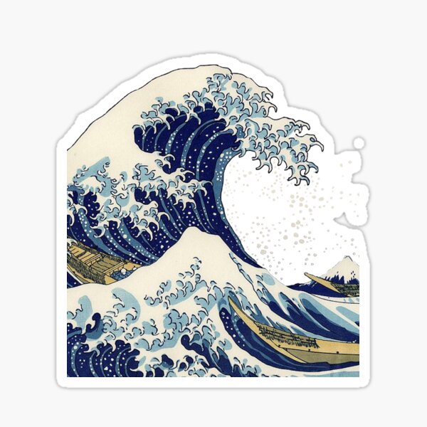 The Great Wave Off Kanagawa Stickers for Sale