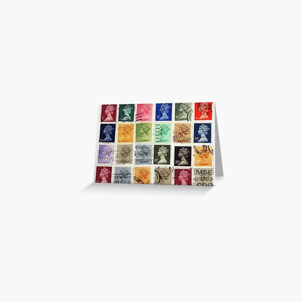 Item preview, British postage stamps with a Queen Elizabeth profile. designed and sold by IaroslavB.