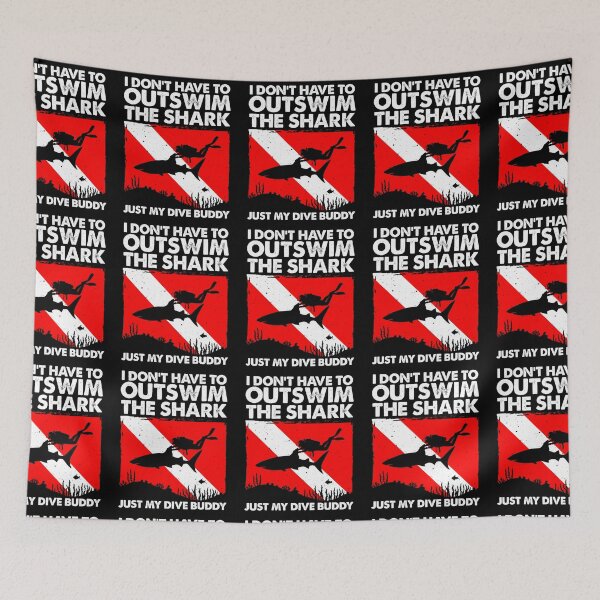 Item preview, Funny Scuba Diving For Shark Diving Buddy designed and sold by RomanStowell.