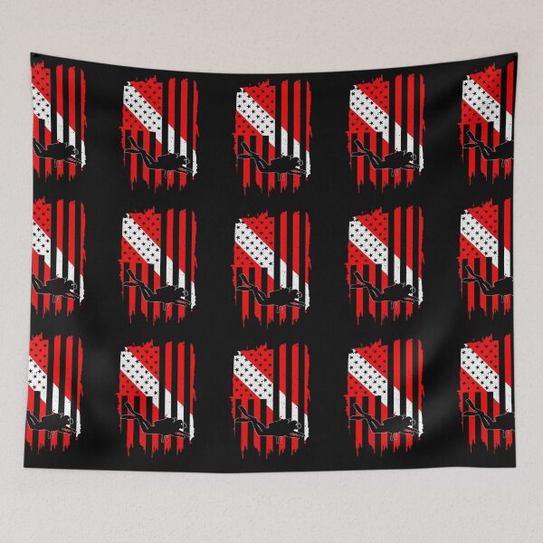 Item preview, Funny Scuba Diving Scuba Dive Flag Professional Diver designed and sold by RomanStowell.