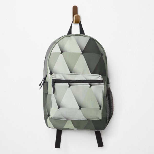 Item preview, Triangles Slate Gray Forest Green designed and sold by LaurenWDesigns.
