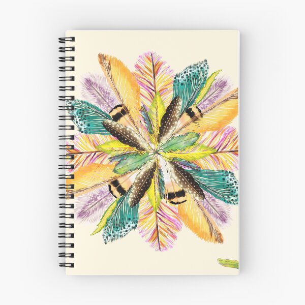 Item preview, Feathers and Floral geometric feather design designed and sold by Janie in Repeat .