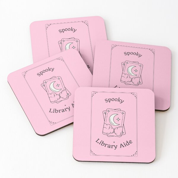 Item preview, Spooky Library Aide Pink Halloween Pink designed and sold by shirabee.