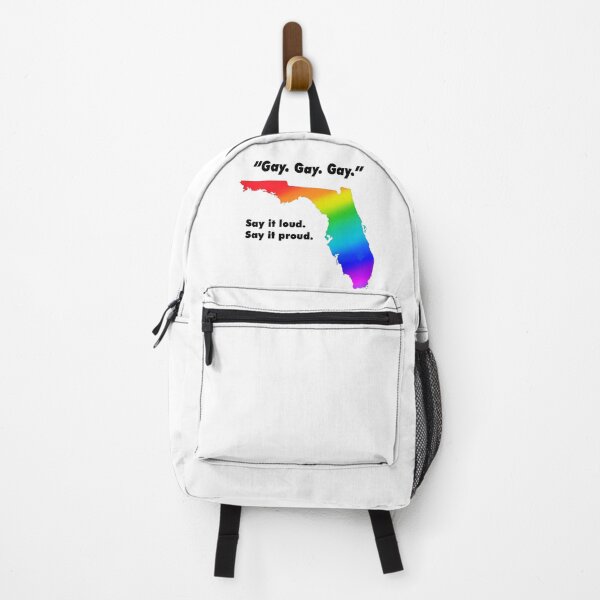Item preview, Gay. Gay. Gay. Say it loud. Say it proud. Black Font. designed and sold by Robirk.