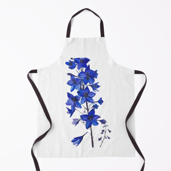 Item preview, Blue delphinium. Watercolor illustration designed and sold by HannaShvaikova.