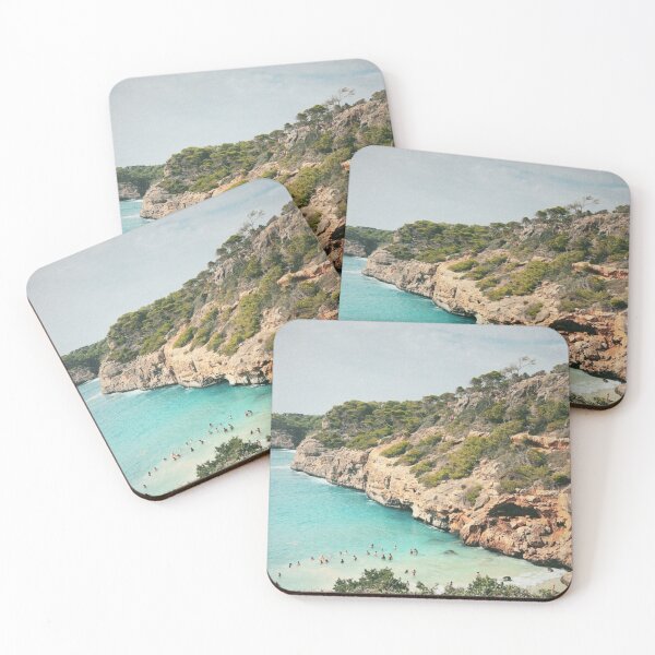 Item preview, Hidden Beach Turquoise Water Film Photography designed and sold by trajeado14.
