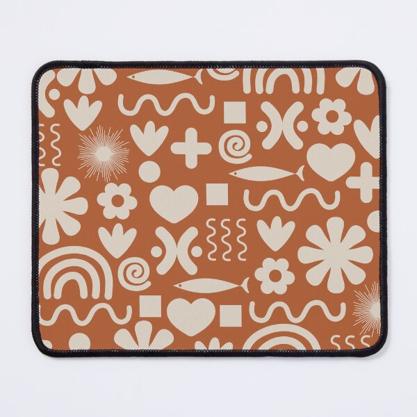 Item preview, Cute Miscellany Rainbow Floral Pattern in Clay and Putty designed and sold by kierkegaard.