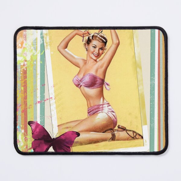 Item preview, Retro Pin Up Butterfly Lady designed and sold by semioddfinds.