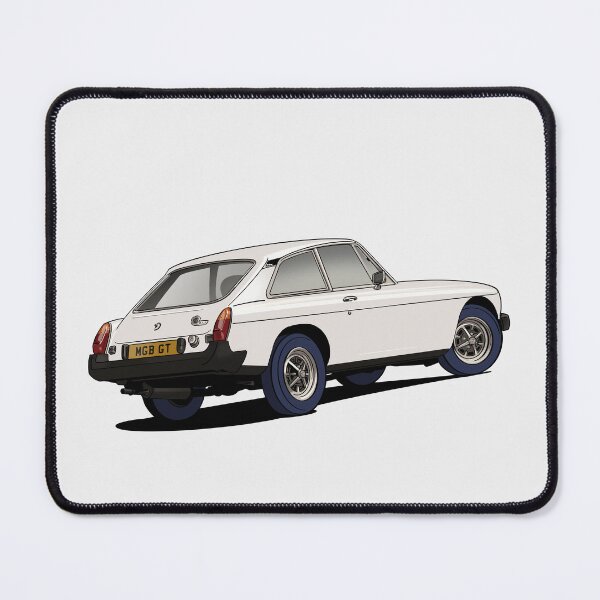 Item preview, MGB GT in white designed and sold by Webazoot Industries - Car Art.