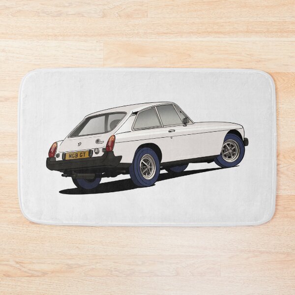 Item preview, MGB GT in white designed and sold by Webazoot Industries - Car Art.