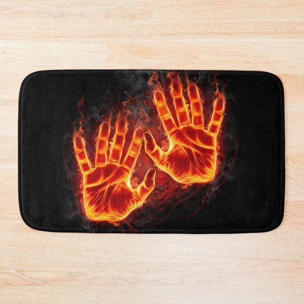 Item preview, Burning Hands.. a pair of halloween hands engulfed with flames designed and sold by Wonder & Whimsy.
