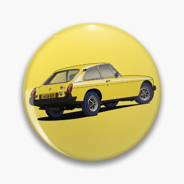 Item preview, MGB GT V8 Classic Car in yellow designed and sold by Webazoot Industries - Car Art.