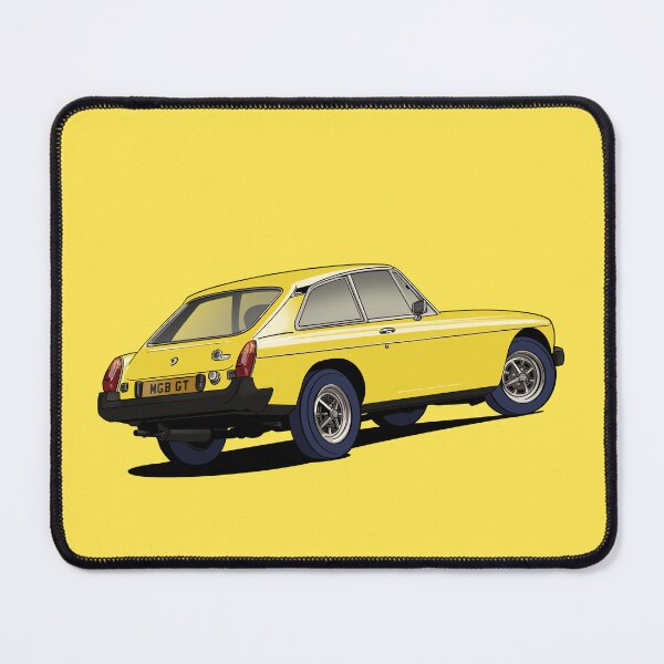 Item preview, MGB GT V8 Classic Car in yellow designed and sold by Webazoot Industries - Car Art.
