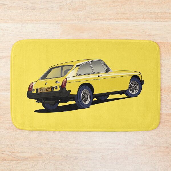 Item preview, MGB GT V8 Classic Car in yellow designed and sold by Webazoot Industries - Car Art.