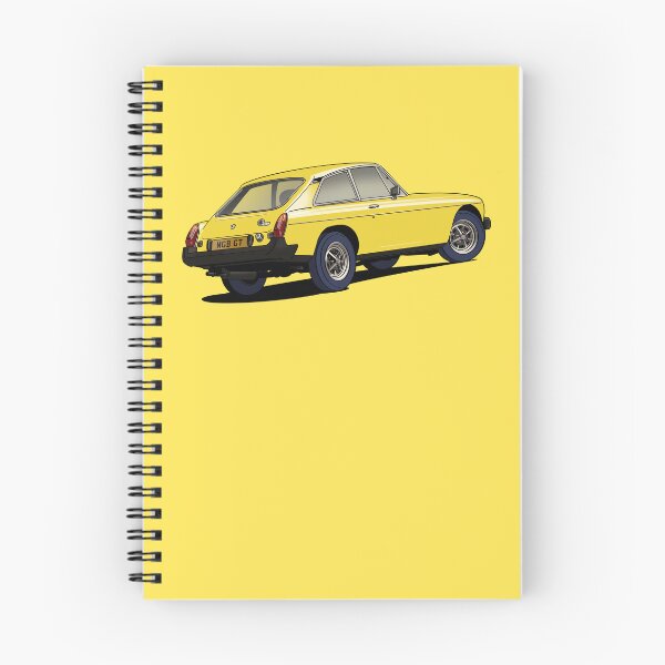 Item preview, MGB GT V8 Classic Car in yellow designed and sold by Webazoot Industries - Car Art.