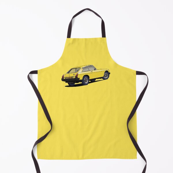 Item preview, MGB GT V8 Classic Car in yellow designed and sold by Webazoot Industries - Car Art.