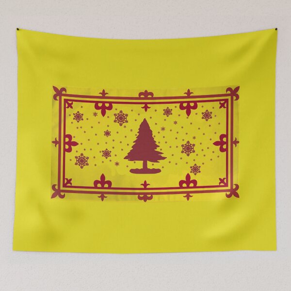 Item preview, Christmas Tree With Snow Scottish Royal Banner (craobh na Nollaige le sneachda bratach rìoghail) designed and sold by JonathanR1994.
