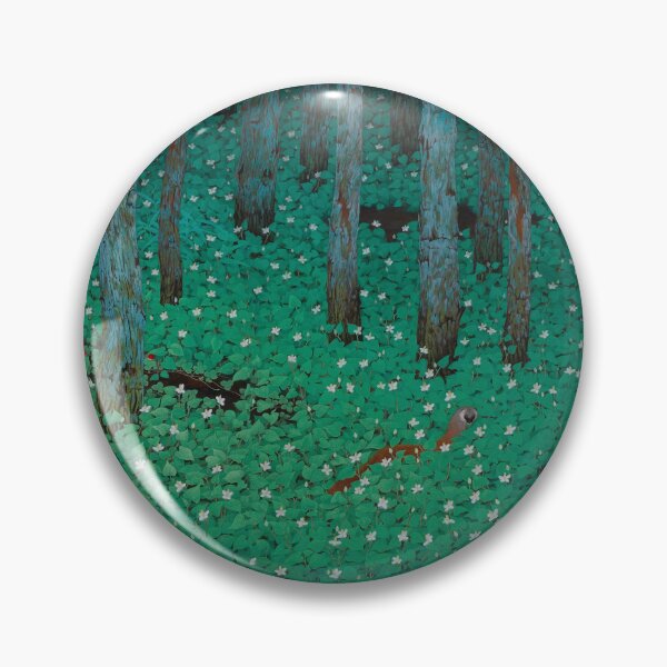 Item preview, Mori Forest Dark Green Landscape Vintage Japanese designed and sold by VintageArchive.