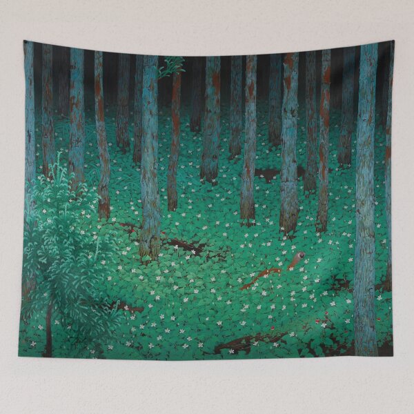 Item preview, Mori Forest Dark Green Landscape Vintage Japanese designed and sold by VintageArchive.