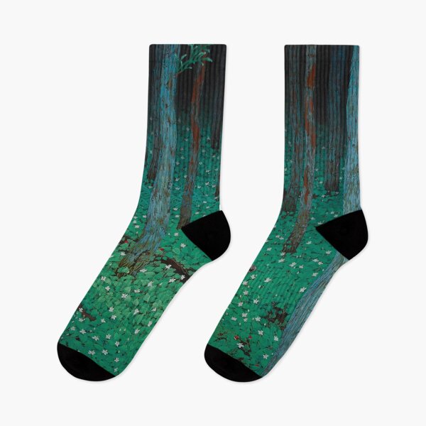 Item preview, Mori Forest Dark Green Landscape Vintage Japanese designed and sold by VintageArchive.