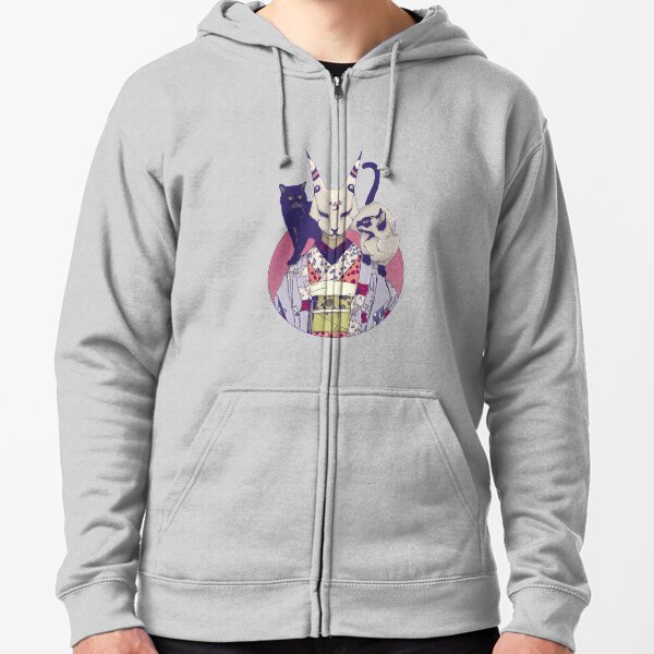 Neko Lady Zipped Hoodie
