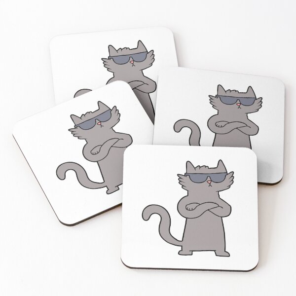 Item preview, Cool funny cat with sunglasses designed and sold by uni.