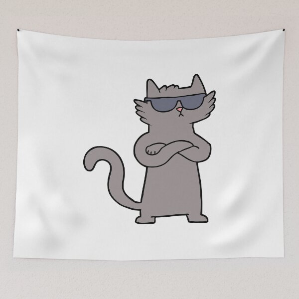 Item preview, Cool funny cat with sunglasses designed and sold by uni.