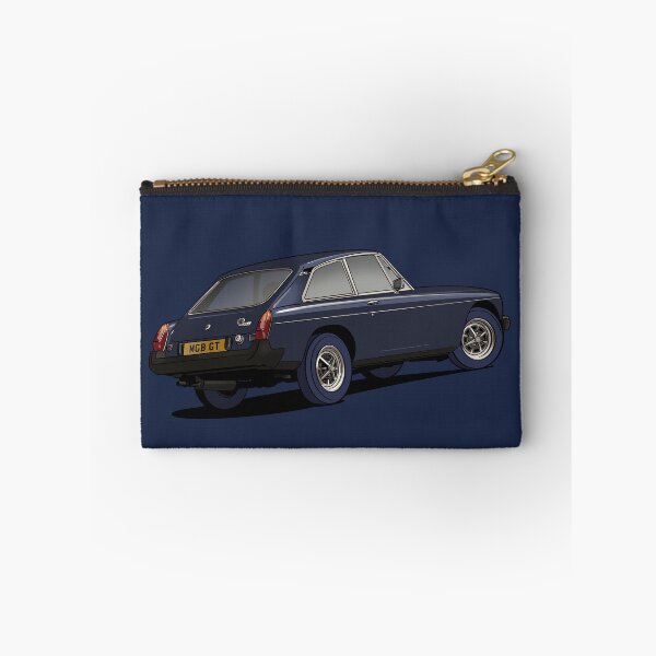 Aperçu de l'œuvre MG MGB GT Coupe Classic Car in blue créée et vendue par Webazoot Industries - Car Art.