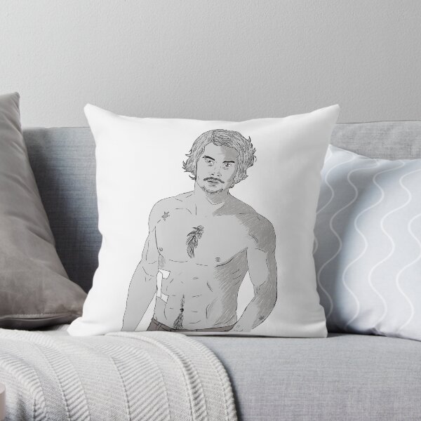 Dylan O'Brien Sketch Throw Pillow