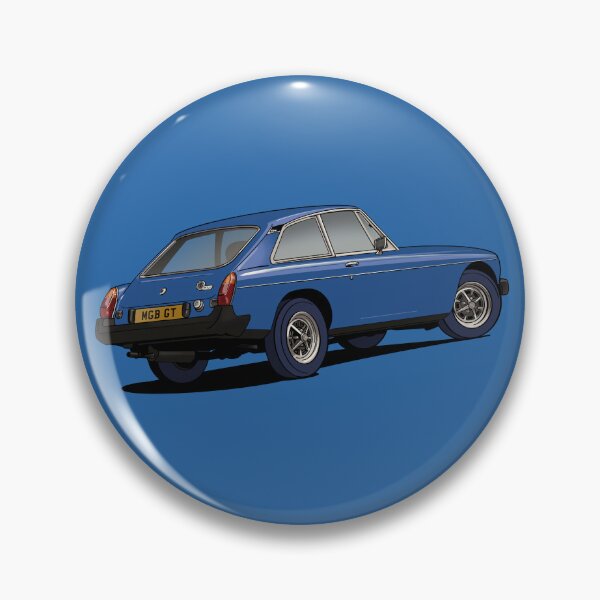 Item preview, Blue 1975 MGB GT Coupe rear designed and sold by Webazoot Industries - Car Art.